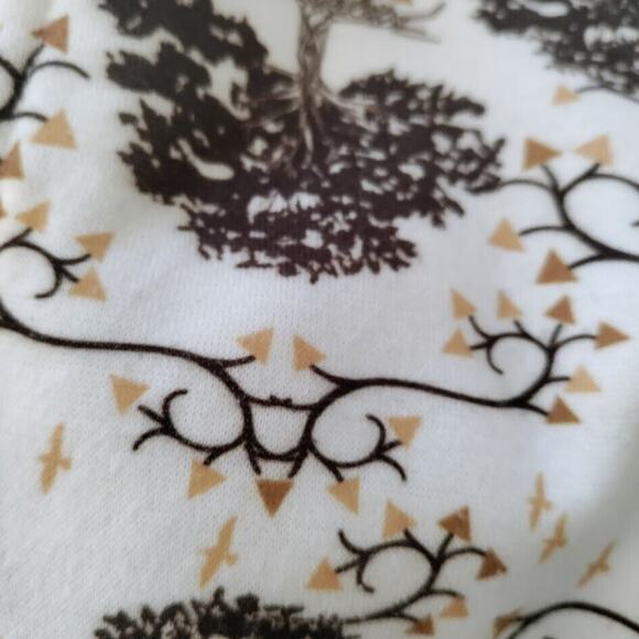 Raw Blue Hoodie Heavyweight Full Zip Men's 2XL All Over Print Trees - Picture 11 of 16